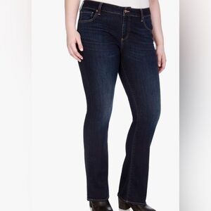 Lucky Brand Women's Dark Indigo Straight Leg Jeans